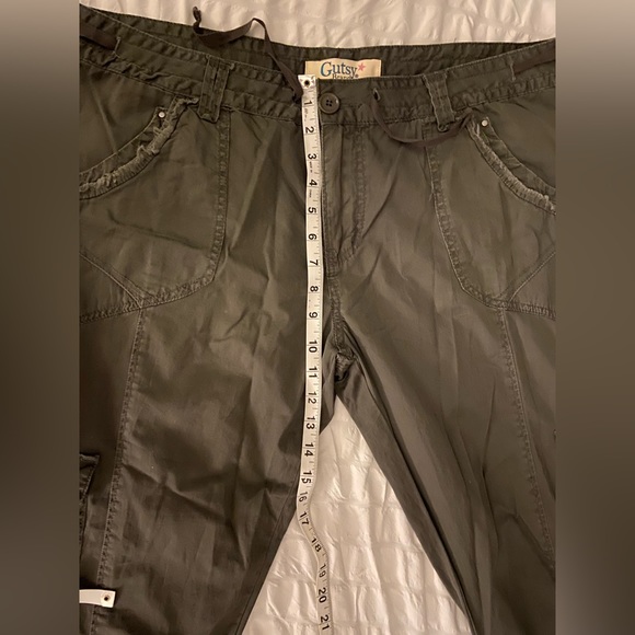 Size 17 100% cotton Cargo pants army green never used - Picture 6 of 7